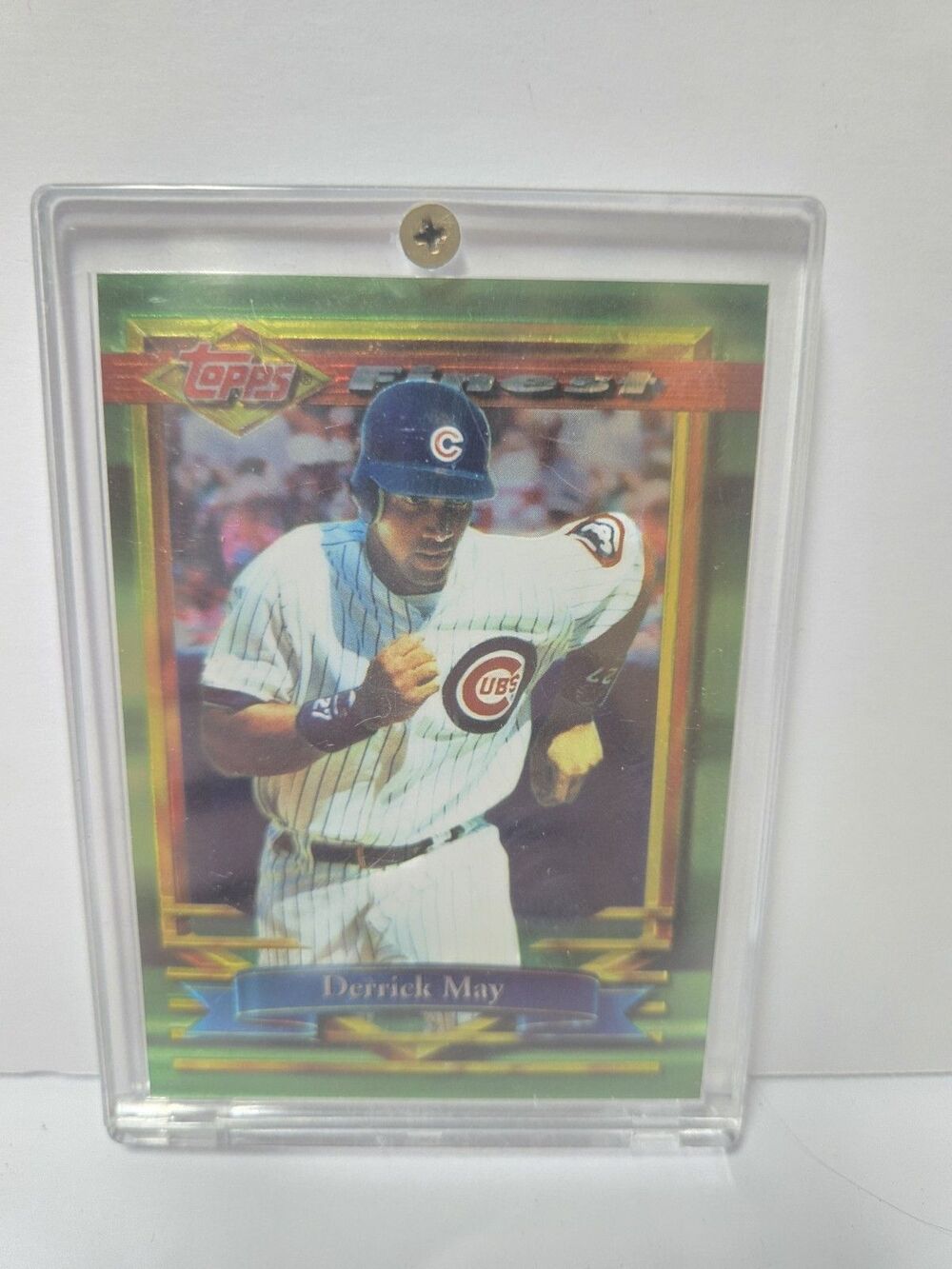 1994 Topps Finest #162 Derrick May Chicago Cubs